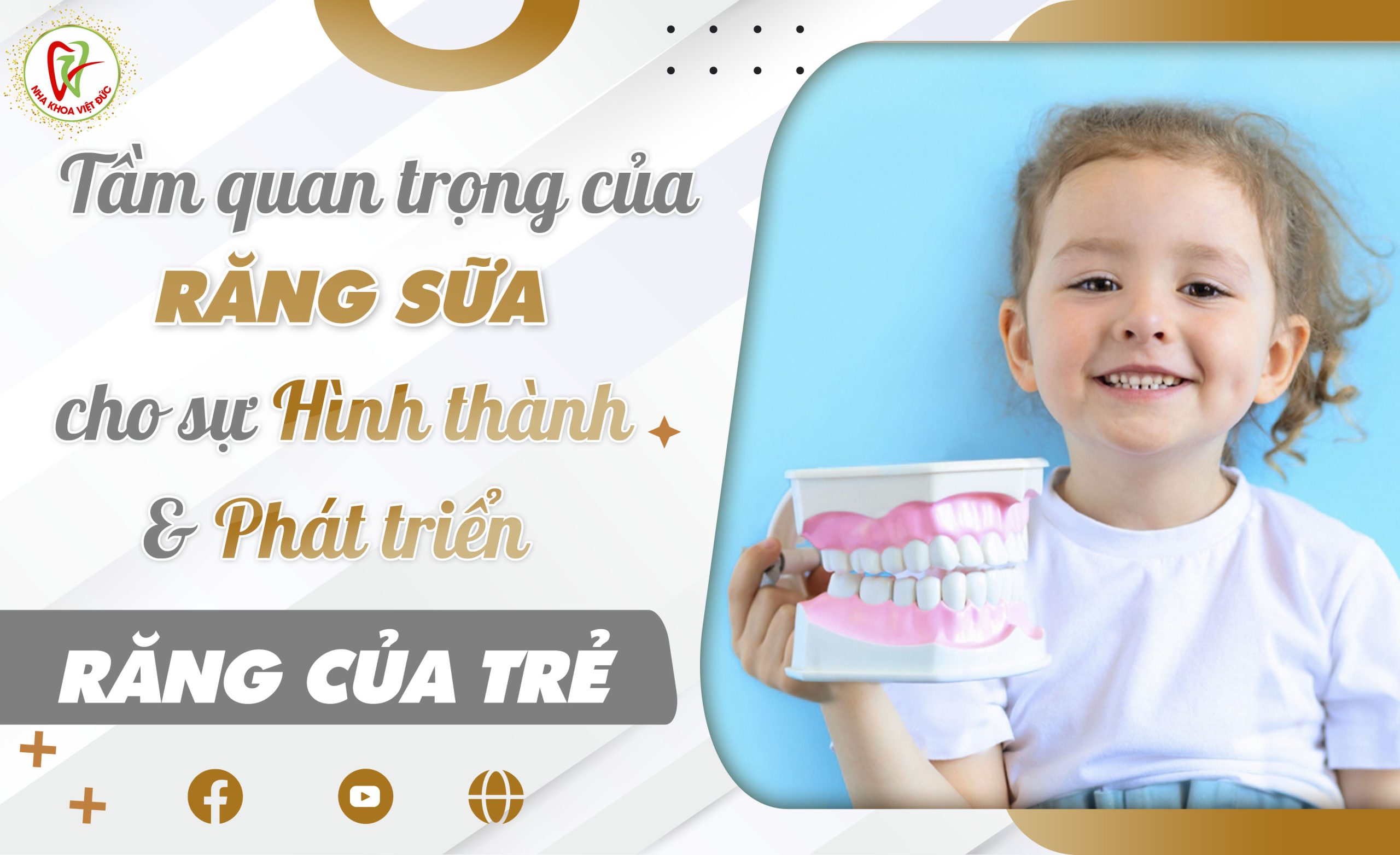 TẦM QUAN TRỌNG CỦA RĂNG SỮA CHO SỰ HÌNH THÀNH VÀ PHÁT TRIỂN RĂNG CỦA TRẺ